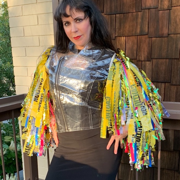 Birds of Prey | Jackets \u0026 Coats | Jacketcostumeharley Quinn Cosplay Moto  Caution Jacket Dc Comics Rare New S | Poshmark